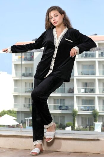 بيجاما قطيفة هايدى زراير حريمى دستة (12 قطعة)