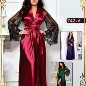 روب ستان طويل واكمام  دانتيل (دستة 12 قطعة)