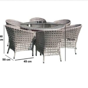 6 كرسي وترابيزه رتان