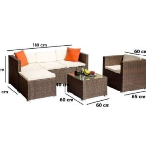 كنبه 3 مقعد وكرسي وترابيزه وبف