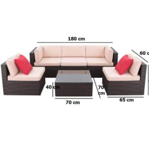 طقم vip كنبه 3 مقعد +2كرسي+ترابيزه