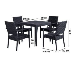 طقم راتان مكون من 4 كرسي + ترابيزه