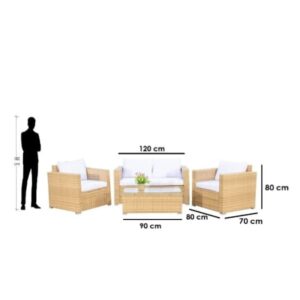 vip كنبه 2 مقعد +2كرسي+ترابيزه طقم