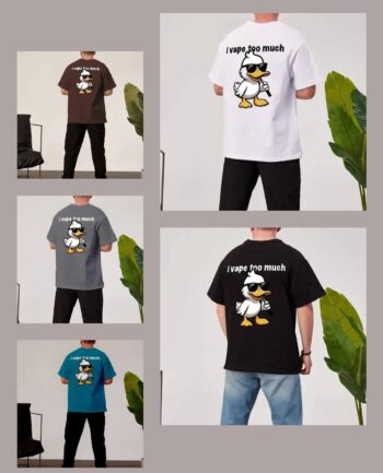 تيشيرت اوفر سايز I vap too much