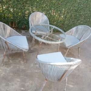 طقم دوبار مكون من 4 كراسي وترابيزه