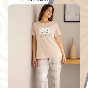 يجامة حريمي قطن ليكرا – ملابس بيت حريمي جملة في مصر