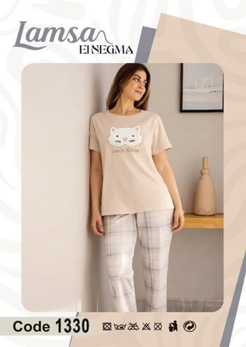 بيجامة حريمي قطن سنجل ليكرا للبيع بالجملة بجودة عالية